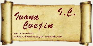 Ivona Cvejin vizit kartica